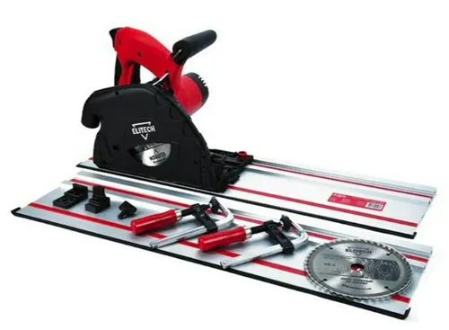 Пила дисковая погружная ELITECH ПД 1255П, 1200Вт,5500об\м,диск-ф160х20мм,рез-55мм,4.8кг,кор.,шина в комплекте