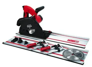 Пила дисковая погружная ELITECH ПД 1255П, 1200Вт,5500об\м,диск-ф160х20мм,рез-55мм,4.8кг,кор.,шина в комплекте