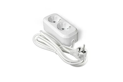 Удлинитель Универсал Е-302, 2гн., 2м, ПВС, 3х1