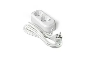 Удлинитель Универсал Е-302, 2гн., 2м, ПВС, 3х1