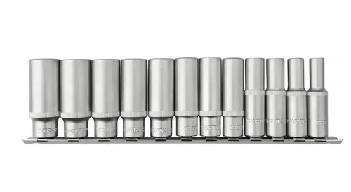 Набор головок торцевых Thorvik глубоких 3/8"DR на держателе, 8-19 мм, 12 пр