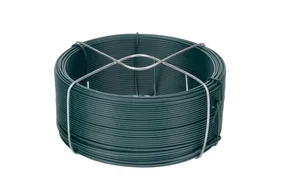 Проволока СИБРТЕХ с ПВХ покрытием, зеленая 1.2 мм, длина 50 м