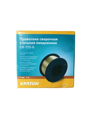 Проволока сварочная КРАТОН стальная омедненная 1.0 мм, 1 кг