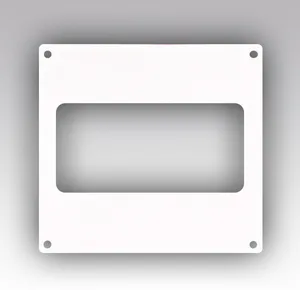 Накладка торцевая пластик 150х150 для воздуховода 60х120 ЭРА