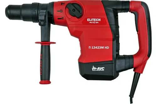 Перфоратор ELITECH П1342ЭМ HD SDS-max,AVC,1300Вт,42мм,2реж,2-10Дж,1350-2950у\м,6.52кг,чем,смазка