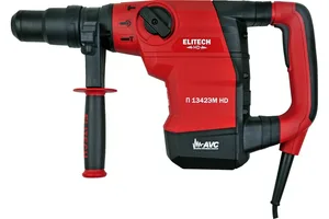 Перфоратор ELITECH П1342ЭМ HD SDS-max,AVC,1300Вт,42мм,2реж,2-10Дж,1350-2950у\м,6.52кг,чем,смазка