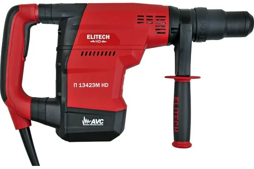 Перфоратор ELITECH П1342ЭМ HD SDS-max,AVC,1300Вт,42мм,2реж,2-10Дж,1350-2950у\м,6.52кг,чем,смазка