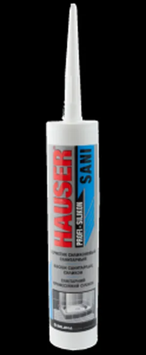 Герметик сил HAUSER SANI санитарный, бесцветный  260мл 