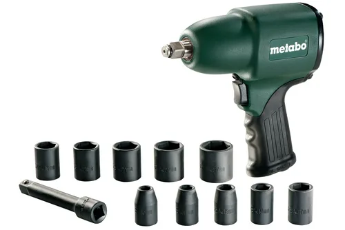 Гайковерт пневматический Metabo DSSW 360 Set 1/2 , 10 головок, кейс