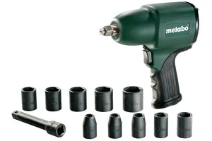 Гайковерт пневматический Metabo DSSW 360 Set 1/2 , 10 головок, кейс