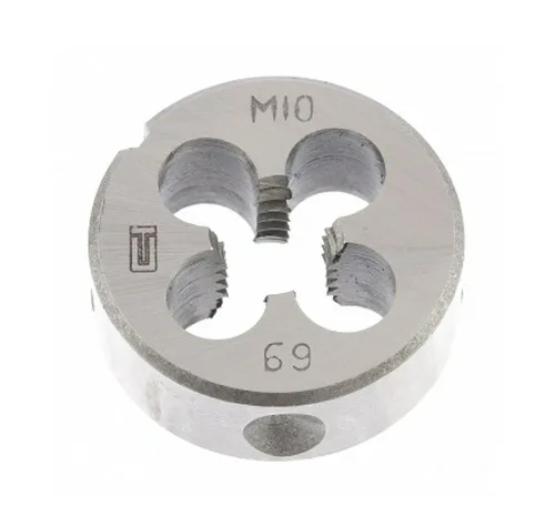 Плашка СИБРТЕХ, 10х1,5мм, метрическая, инструментальная сталь