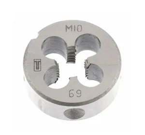 Плашка СИБРТЕХ, 10х1,5мм, метрическая, инструментальная сталь