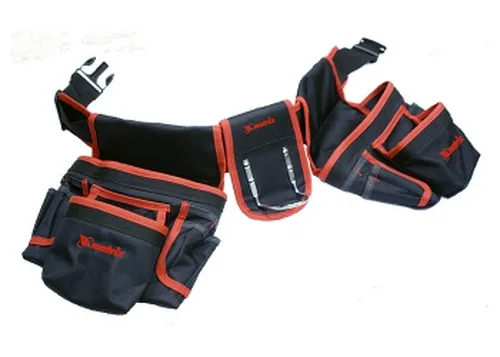 Сумка MATRIX  поясная  двойная, 20 карманов, держатель для молотка