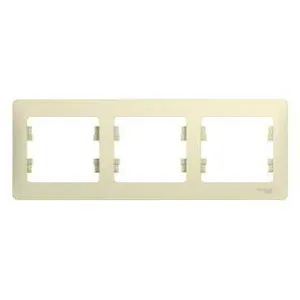 Рамка GLOSSA 3-постовая, БЕЖЕВЫЙ