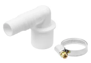 Комплект для подключения сливного шланга стиральных и п/м машин угловой D50 мм, МР-У