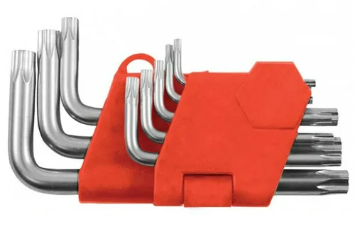 Набор ключей FIT, звездочки, Т5-Т20, CrV, пластик держатель, 8шт