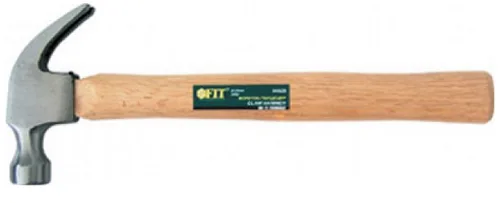 Молоток-гвоздодер FIT, дер ручка, 25мм, 340г