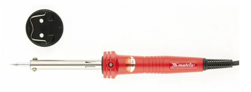 Паяльник MATRIX, 40Вт, ABS-ручка с пониж.теплопр, медный наконеч, подставка