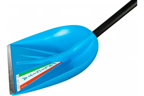 Лопата снеговая ЦИ Феличита пласт., дер. черенок, 410х390мм.