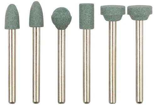 Шарошки силиконово-карбидные (6 шт; P120) FIT IT для граверов