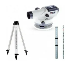 Комплект нивелир оптический ADA Basis + Рейка ADA STAFF 3 + Штатив на винтах ADA Light S 