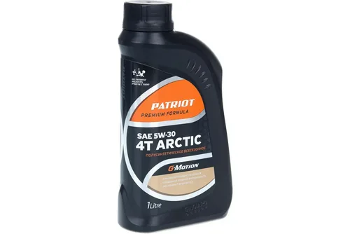 Масло моторное PATRIOT G-Motion 5W30 4Т ARCTIC, низкотемпературное, минеральное, 1л.