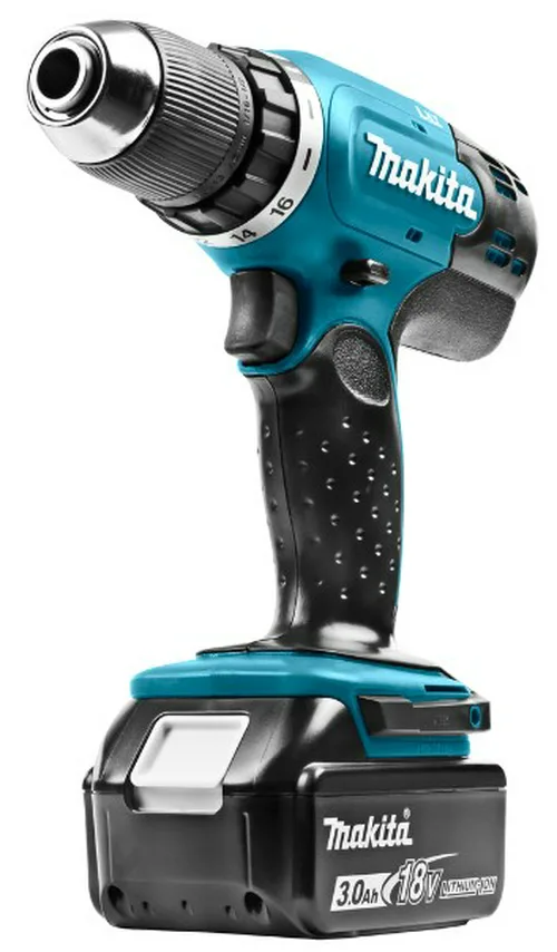 Дрель-шуруповерт аккум MAKITA DDF453SFJ 18В, 2х3АчLi-ion,БЗП-13мм,0-400\1300об\м,42\27Нм, Macpac