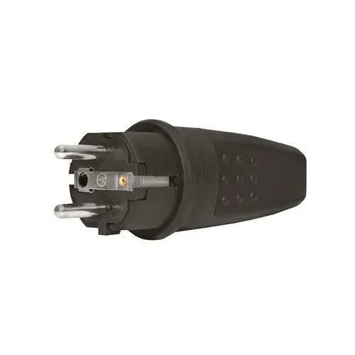 Вилка Универсал прямая с/з каучук 16А 250В IP44