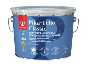 Краска ВД TIKKURILA PIKA-TEHO CLASSIC для домов, матовая, база A, 2,7л