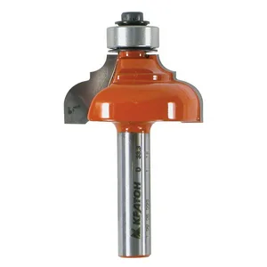 Фреза кромочная калевочная с подшипником Кратон PROFESSIONAL Ø28,6х13,0 мм R4,0 мм, хв.8 мм