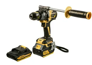 Дрель-шуруповерт аккум бесщеточная Hanskonner HCD18165BLI 18В, 2акк.4 Ач/ 2 Ач,165Нм,13мм, кейс