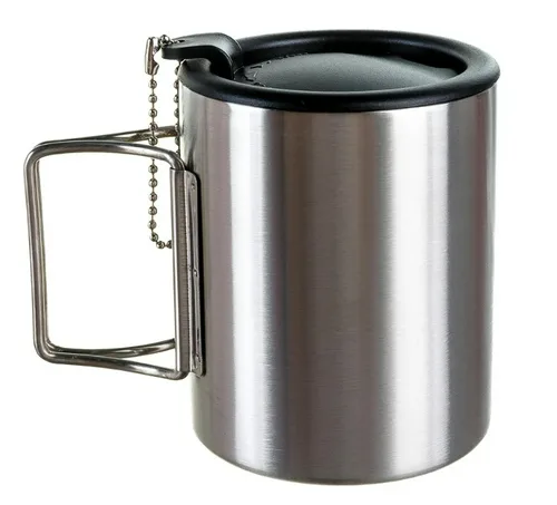 Кружка TOURIST, изотермическая с крышкой, нерж. сталь 0,4 л