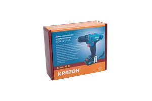 Дрель-шуруповерт аккумуляторная Кратон CDB-12-Li-1,5