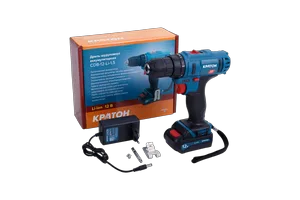 Дрель-шуруповерт аккумуляторная Кратон CDB-12-Li-1,5