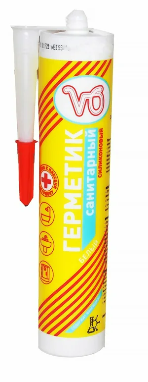 Герметик сил V6 санитарный антигрибковый белый 260мл