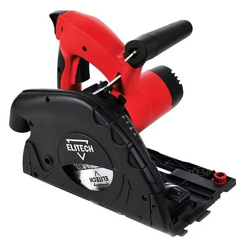 Пила дисковая погружная ELITECH ПД 1255П, 1200Вт,5500об\м,диск-ф160х20мм,рез-55мм,4.8кг,кор.,шина в комплекте