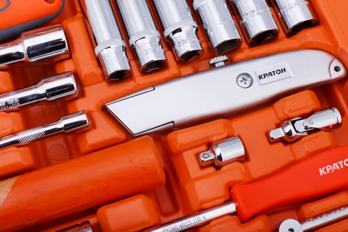 Набор инструментов Кратон TS-30 multi 131, 1/4"+1/2"