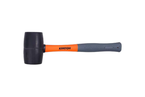 Киянка фиберглассовая обрезиненная рукоятка Кратон 0,68 кг черная