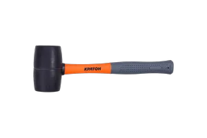 Киянка фиберглассовая обрезиненная рукоятка Кратон 0,68 кг черная