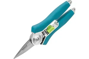 Секатор Palisad LUXE 60500  плоскостной, пружинный, цветочный d=10мм, 16см