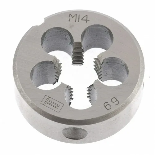 Плашка СИБРТЕХ, 14 х 2мм, метрическая, инструментальная сталь