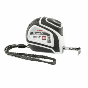 Рулетка Matrix PRO Autostop, 3 м х 16 мм, двухкомпонентный корпус, автоматическая фиксация