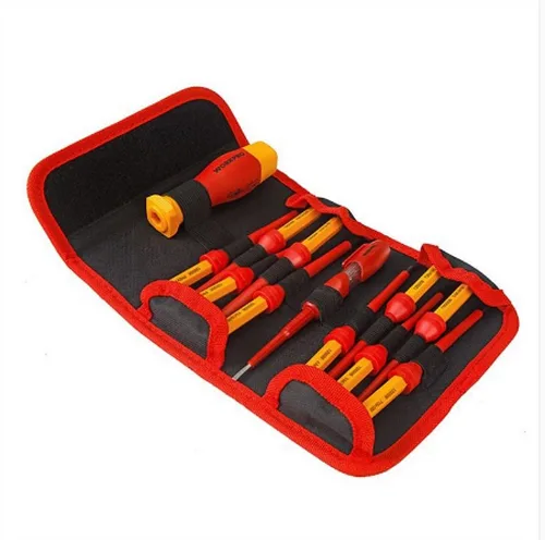 Набор диэлектрических  сменных отверток WORKPRO, 12 в 1, до 1000В