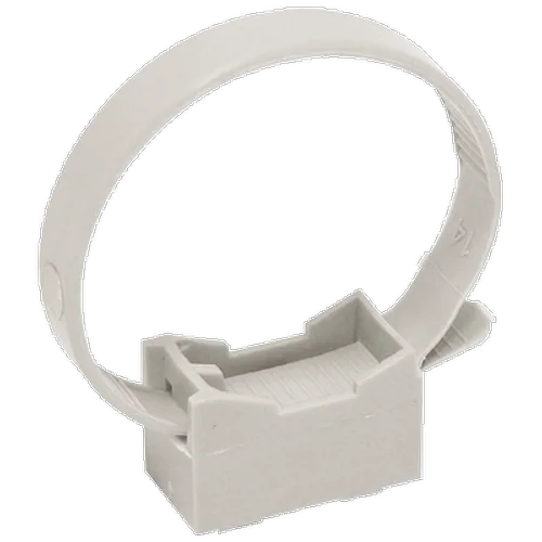 Держатель с хомутиком д 16-32 нейлон серый IEK