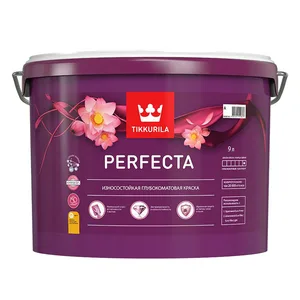 Краска ВД TIKKURILA PERFECTA, глубоко матовая, база А, 9 л