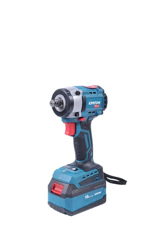 Гайковерт аккумуляторный ударный бесщеточный КРАТОН BIW18CD-400N-OFA SET (АКБ 4,0А·ч; ЗУ + кейс)