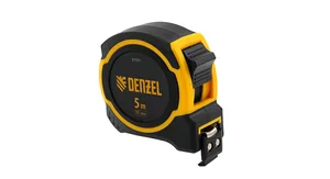 Рулетка Denzel, 5м х 19мм, двухкомп. корпус, магнитный обрезиненный зацеп