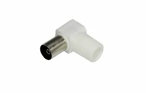 Гнездо ТВ без пайки  Белый  Угловой  REXANT