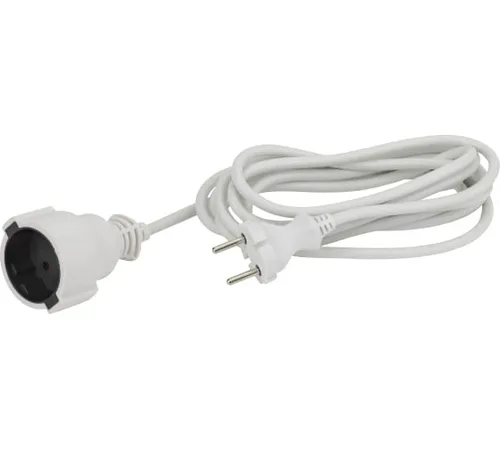 Удлинитель ЭРА 2х0,75мм ПВС, без зазем., 1гн., 3м., UX(6)-1-3m