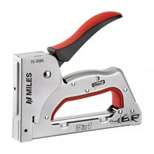 Степлер Miles, метал, регулир, 3в1, тип 53, 6-14мм, гвозди 14мм, штифты 14мм